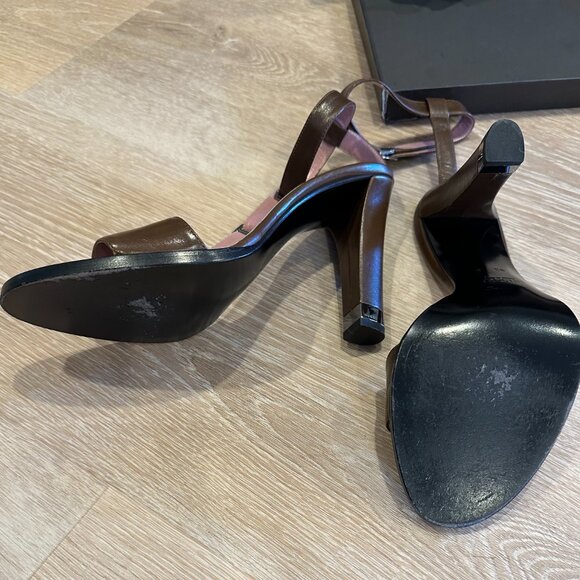 Gucci Brown Leather Heels - Picture 4 of 6